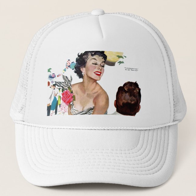 Boné Eu quero um homem (Frente)