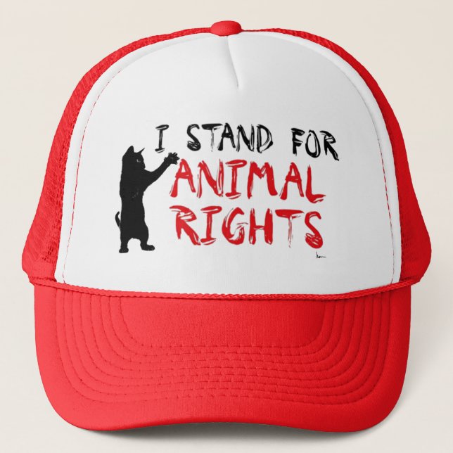 Boné Eu represento direitos dos animais (Frente)