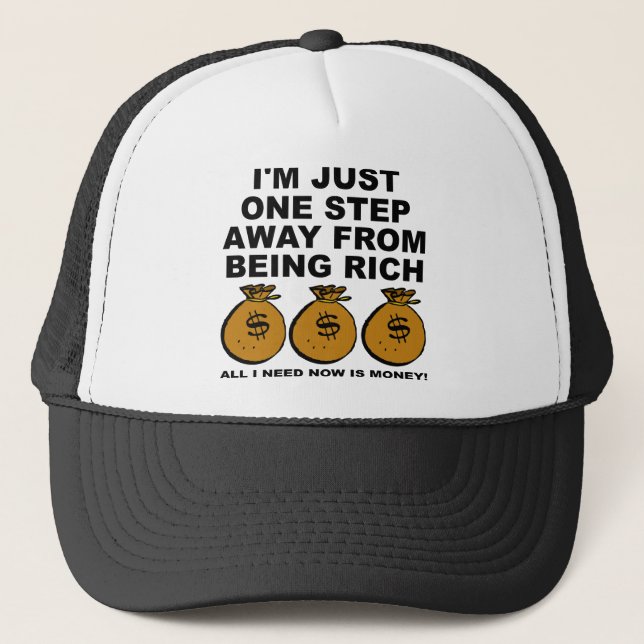 Boné Eu Só Preciso de Dinheiro Gorro de Bola Engraçado  (Frente)