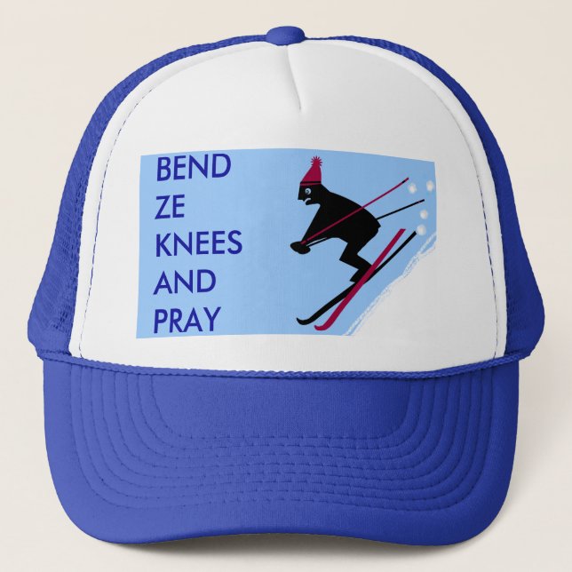 Boné Eu sobrevivi à estação de esqui (Frente)