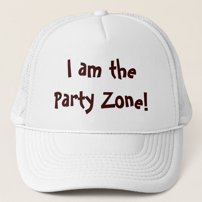 Boné Eu Sou a Zona da Festa Citação Engraçada (Frente)