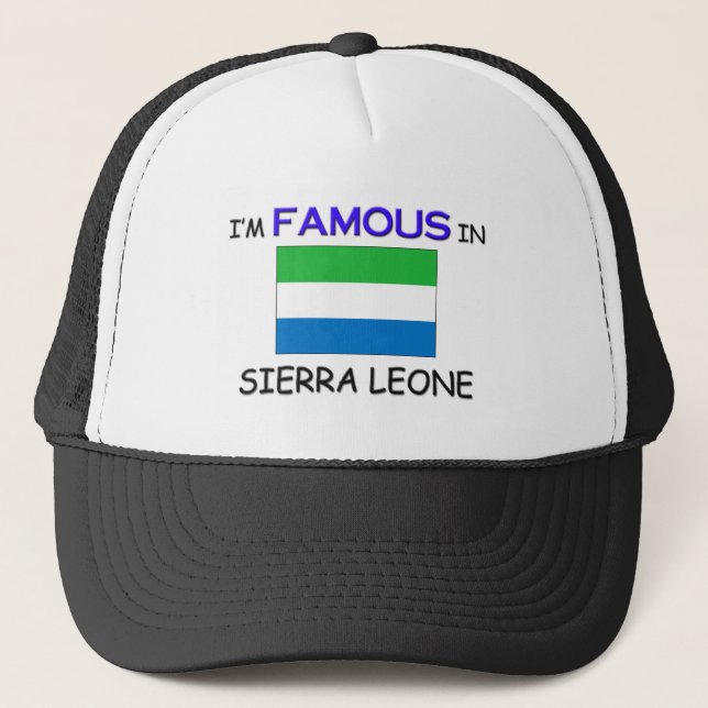 Boné Eu sou famoso no SIERRA LEONE (Frente)