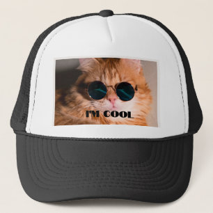Boné Eu sou Legal Gato com Amante de os animais de vidr