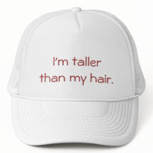 Eu sou mais alto do que meu cabelo