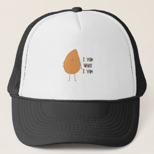 Boné Eu Sou O Que Eu Sou! Yam Vegetable Pun Incrível