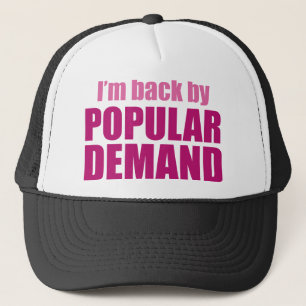 Boné Eu sou para trás pela procura popular