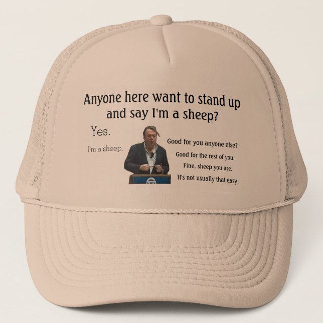 Boné Eu sou um chapéu de Hitchens dos carneiros (Frente)