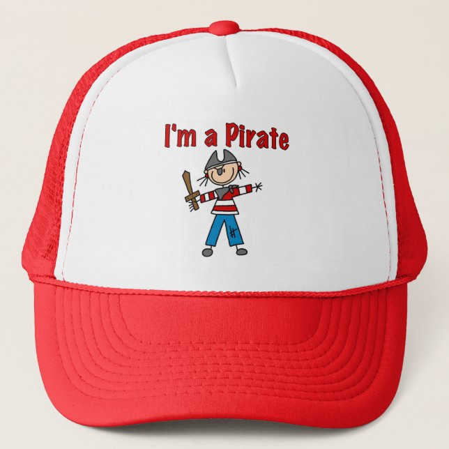 Boné Eu sou um Pirata (Frente)