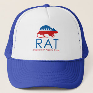 Boné Eu sou um R.A.T. Republicano Contra Trump