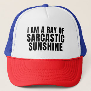 Boné Eu sou um raio de sol sarcástico