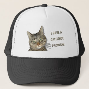 Boné Eu tenho um problema de cattitude!
