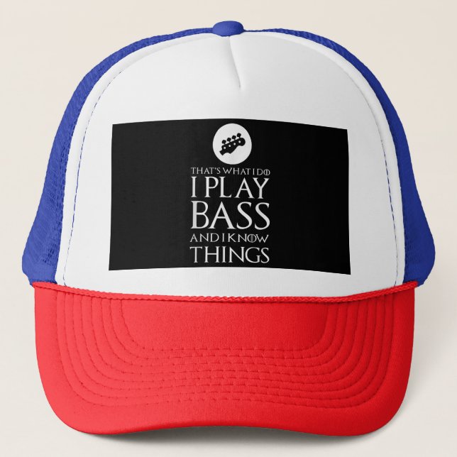 Boné Eu Toco Violão Bass Engraçado (Frente)