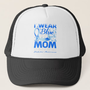Boné Eu Visto Azul Para Minha Mãe Sensibilizar A Diabe