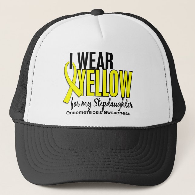 Boné Eu visto o amarelo para minha endometriose da (Frente)