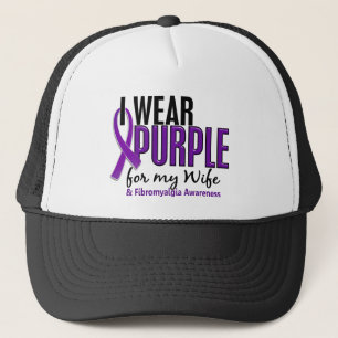 Boné Eu visto o roxo para minha fibromialgia da esposa