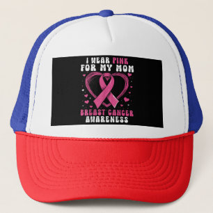Boné Eu Visto Rosa Para Minha Mãe Cancer Sensibilização