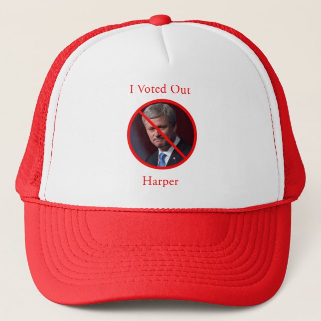 Boné Eu Votei Para Fora Harper (Frente)