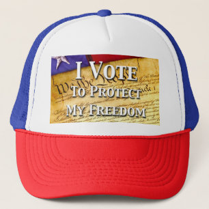 Boné Eu Voto Para Proteger Minha Liberdade