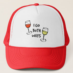 Boné Eu vou ambos os vidros de vinho das maneiras