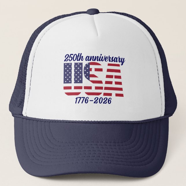 Boné EUA 250º Aniversário Semiquincentenário 1776–2026 (Frente)