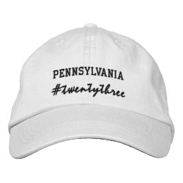 Boné EUA State Pennsylvania Hashtag 2023