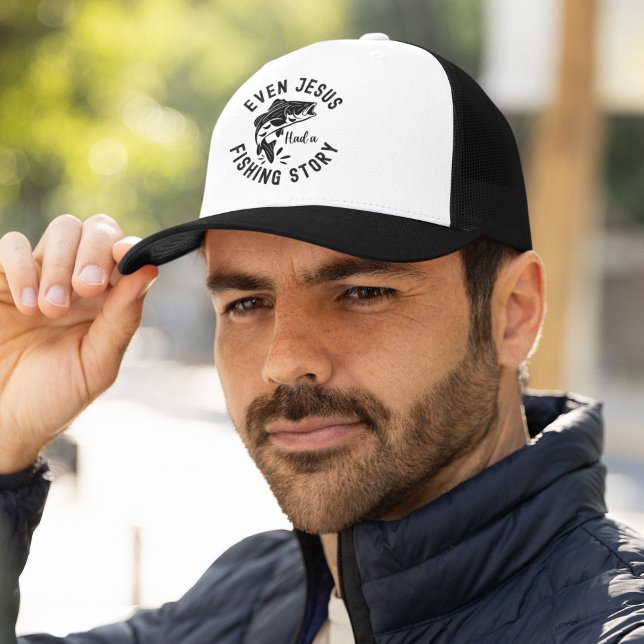 Boné Even Jesus Had a Fishing Story Funny Fishing (Criador carregado)