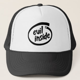 Boné Evil Inside Hail Satanás - 666 - Cap Truckercap -