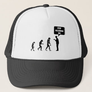 Boné Evolução engraçada do chapéu do homem