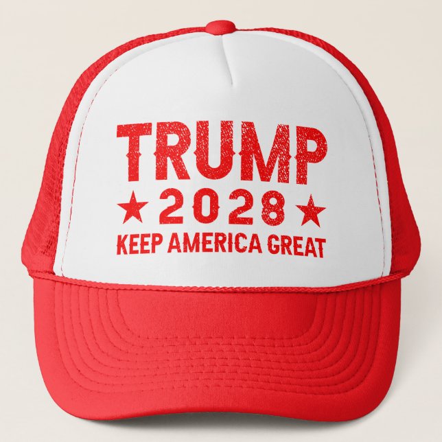 Boné Excelente Trump 2028 Keep America (Frente)