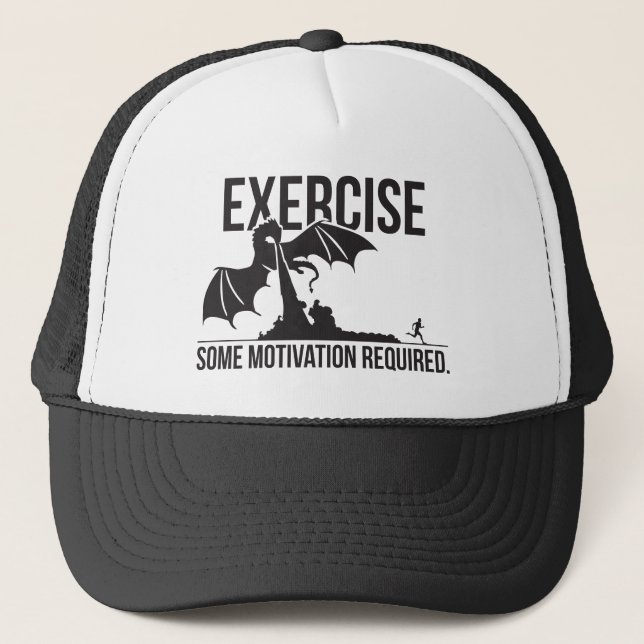 Boné Exercício, Alguma Motivação Necessária, Dragão - E (Frente)