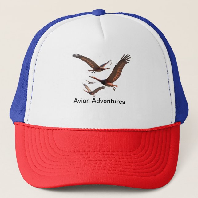 Boné : 🐦 Explorar o Mundo Majestoso das Aves 🦢 (Frente)