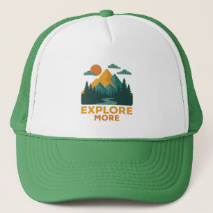 Boné Explore mais - Retro Mountain & Forest Adventure