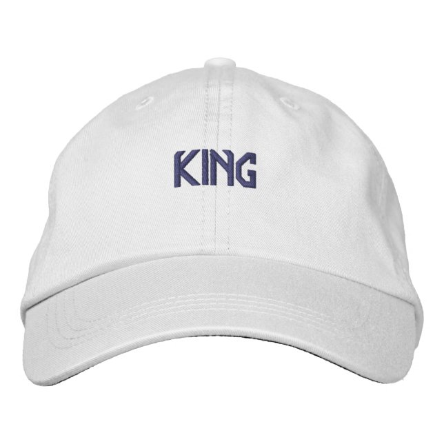 Boné Expressão KING Legal, Super Bonito Chapéu Branco (Frente)