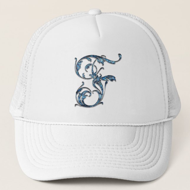 Boné F alphabet letter personalized HAT  (Frente)