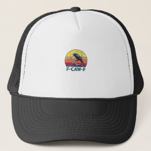 Boné F-Caw-F Corvo Engraçado Corvo Vintage Gótico Pássa