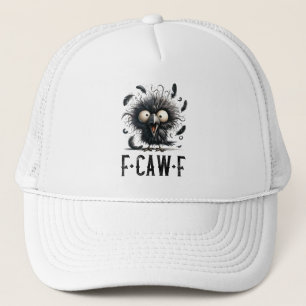 Boné F-Caw-F Corvo Preto Pássaro Preto Corvo Engraçado