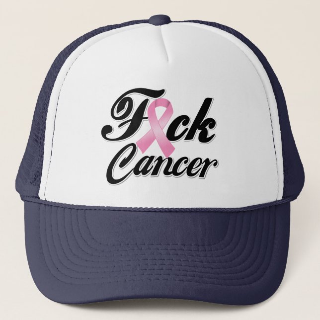 Boné F*CK Camisas de Cancer de peito (Frente)