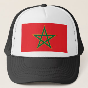 Boné Fã de Futebol Soccer Bandeira Marroquina Marrocos