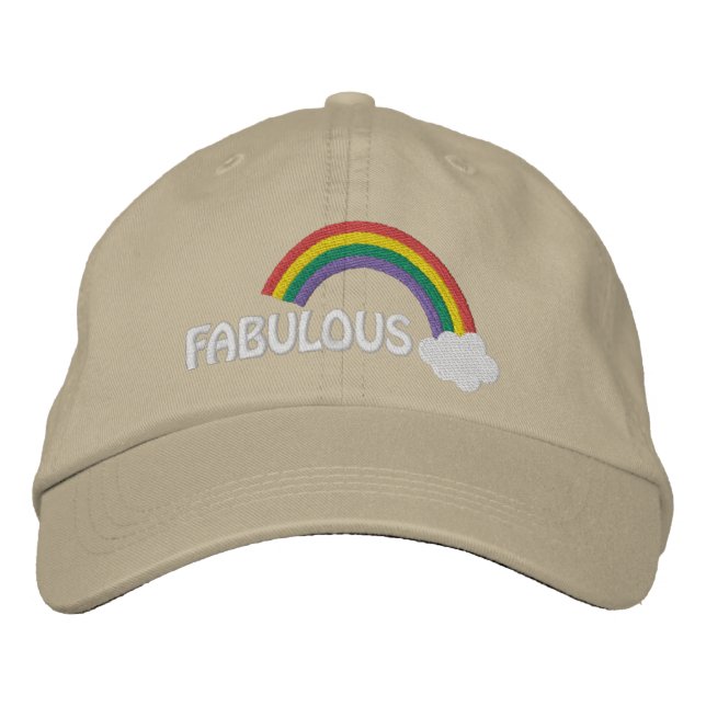 Boné Fabuloso Orgulho gay Rainbow (Frente)