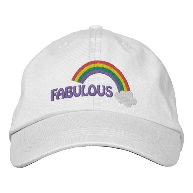 Boné Fabuloso Orgulho gay Rainbow (Frente)