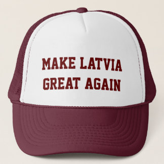 Boné Faça o excelente de Latvia outra vez