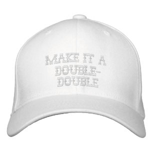 Boné Faça um chapéu bordado duplo