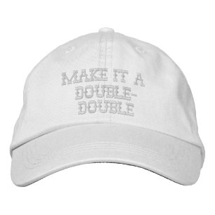 Boné Faça um Chapéu Embroiderado Duplo-Duplo