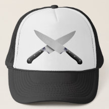 facas de chef cruzando