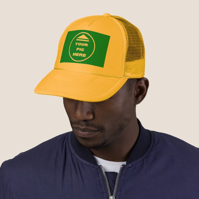 Boné FÁCIL! Trucker Hat - Amarelo - Personalizar (In Situ)