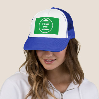 Boné FÁCIL! Trucker Hat - Branco e Real - Personalizar