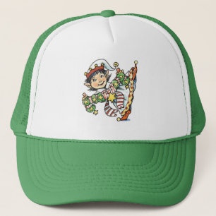 Boné Fada Feliz Fofo Dançando, Desenho Animado de Natal
