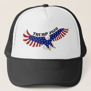 Boné Faixas do logotipo do TRUMP USA Eagle