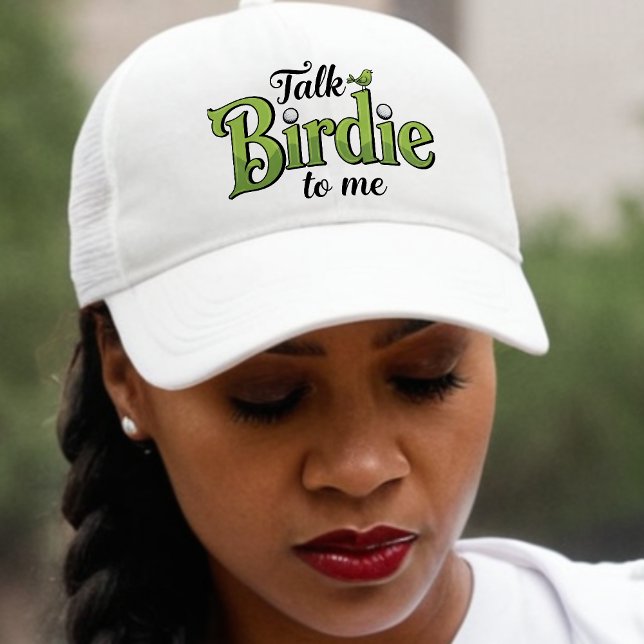 Boné Fale Birdie comigo Golf Engraçado (Talk Birdie to Me Funny Trucker Hat
)