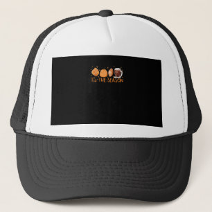 Boné Fall Coffee Cute Lover Halloween Bompkin Latri Dri